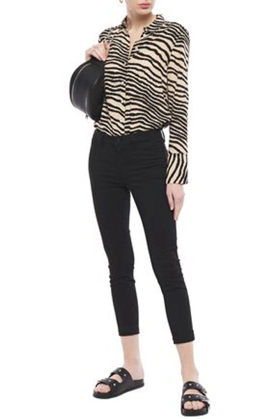 J Brand Cropped Cotton-blend Skinny Trousers