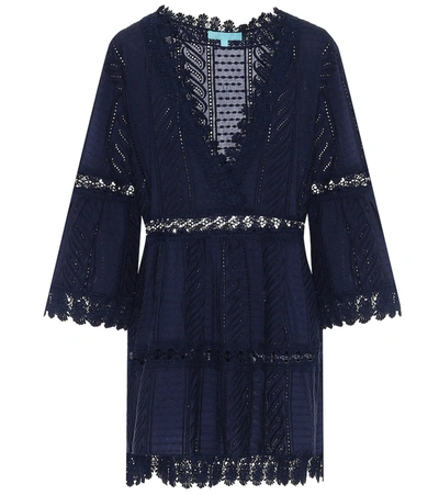Melissa Odabash Victoria Cotton Cover-up In Blue
