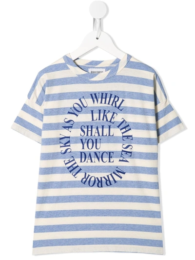 Bobo Choses Kids' Shall You Dance Striped T-shirt In Blue