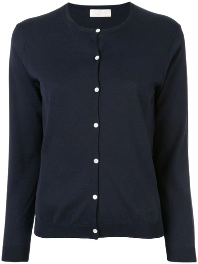 Tomorrowland Crew Neck Buttoned Cardigan In Blue