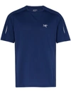 Arc'teryx Motus Logo-embroidered T-shirt In Blue