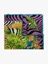 Versace Jungle Animalier Print Scarf In Black