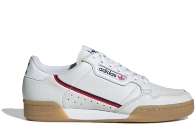 Pre-owned Adidas Originals  Continental 80 Crystal White In Crystal White/collegiate Navy/scarlet