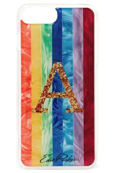 Edie Parker + Goo.ey Rainbow Printed Plastic Iphone 6 And 7 Plus Case In Multicolor