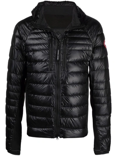 Canada Goose Crofton Quilted Recycled-nylon Hooded Jacket In Black