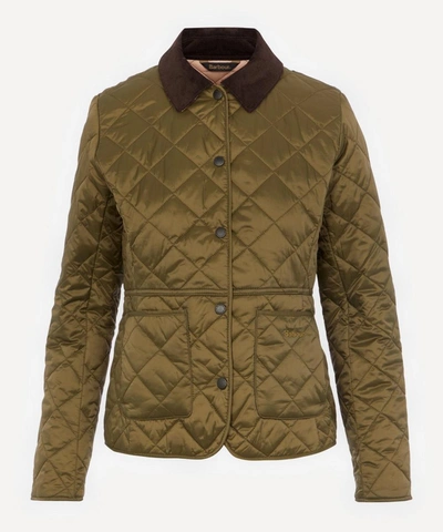 Barbour Deveron Quilted Jacket In Olive