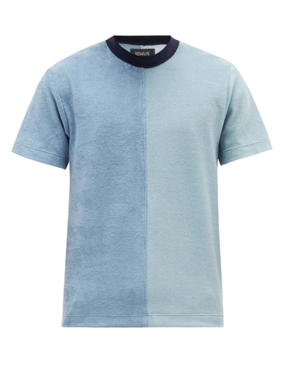 Howlin' Distant Planet Colour-block Cotton-blend Terry T-shirt In Blue
