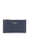 Kate Spade Saffiano Leather Small Wallet In Blue