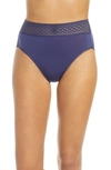 Wacoal Subtle Beauty High Cut Briefs In Patriot Blue