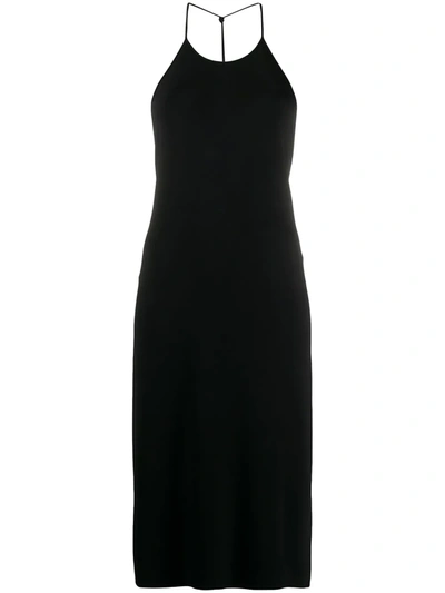 Bottega Veneta Backless Halterneck Jersey Dress In Black