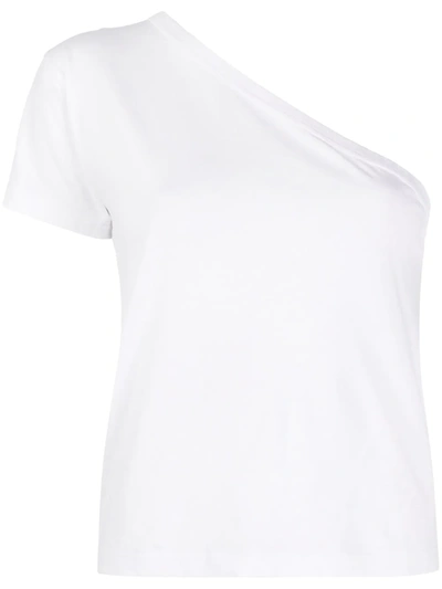 Aries White One-shoulder T-shirt