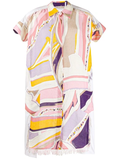 Emilio Pucci Abstract Print Dress In Pink