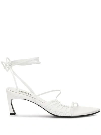 Reike Nen Knot Lace-up Sandals In White