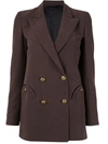 Blazé Milano Double-breasted Jacket In Brown