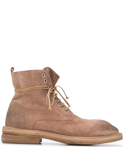 Marsèll Lace-up Ankle Boots In Neutrals