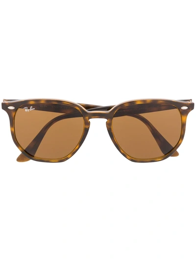 Ray Ban New Wayfarer Square Sunglasses In Brown