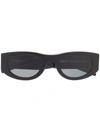 Thierry Lasry Mastermindy Oval-frame Sunglasses In Grey