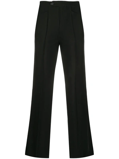 Pre-owned Maison Margiela 1990s Pleated Fitted Trousers In Black