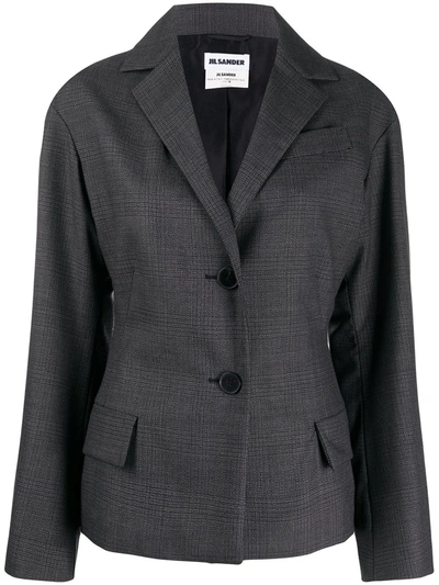 Pre-owned Jil Sander 2000s Single-breasted Blazer In Grey