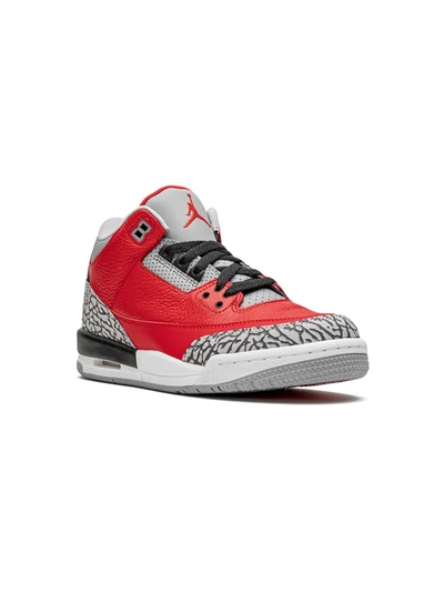 Jordan Teen Air  3 Retro Gs Sneakers In Red