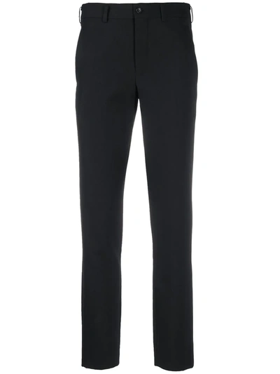 Comme Des Garçons Mid-rise Slim-fit Trousers In Black