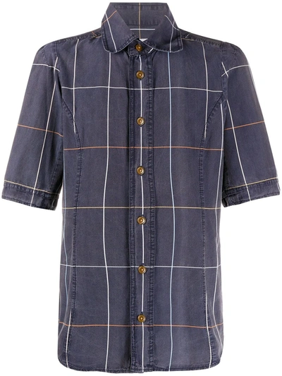 Pre-owned Vivienne Westwood 2000s Check Print Shirt In Blue