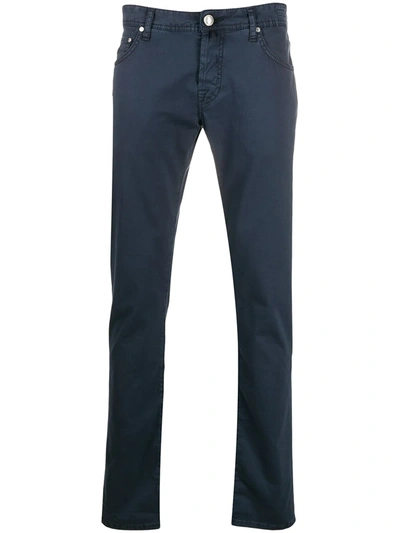 Jacob Cohen Slim-fit Trousers In Blue
