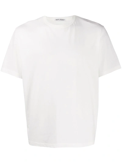 Our Legacy Crew-neck Cotton T-shirt In White