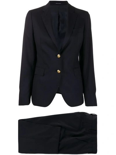 Tagliatore Formal Single Breasted Suit In Blue