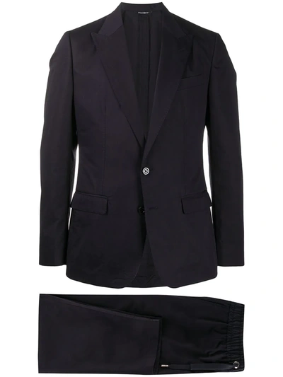 Dolce & Gabbana Single-breasted Two-piece Suit In Blue