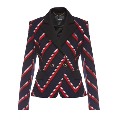 Nissa Lapel Stripes Suit Jacket