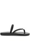 Ancient Greek Sandals Strapped Open-toe Sandals In Black