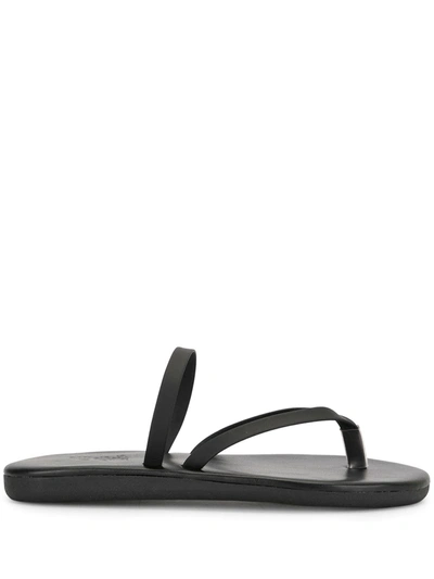 Ancient Greek Sandals Strapped Open-toe Sandals In Black