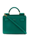 Dolce & Gabbana Mini Sicily 62 Shoulder Bag In Green