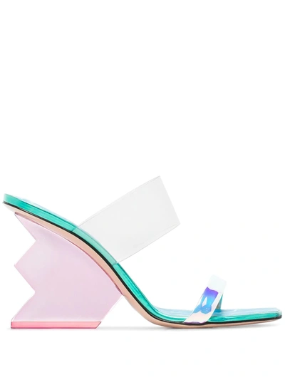 Nicholas Kirkwood Multicoloured Aurora 90 Pvc Sandals In Blue