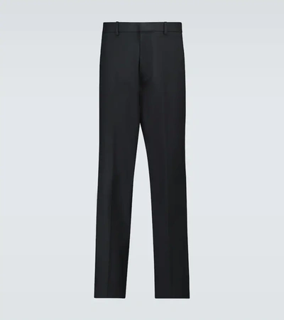 Bottega Veneta Triangle Detail Tailored Trousers In Black