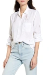 Rails Charli Button-down Long-sleeve Shirt In White Lightning Embroidery