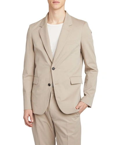 The Row Men's Slater Cotton-cashmere Sport Coat In Beige