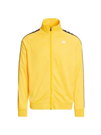 Kappa 222 Banda Track Jacket In Yellow Black