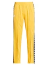 Kappa 222 Banda Logo Tape Track Pants In Yellow Black