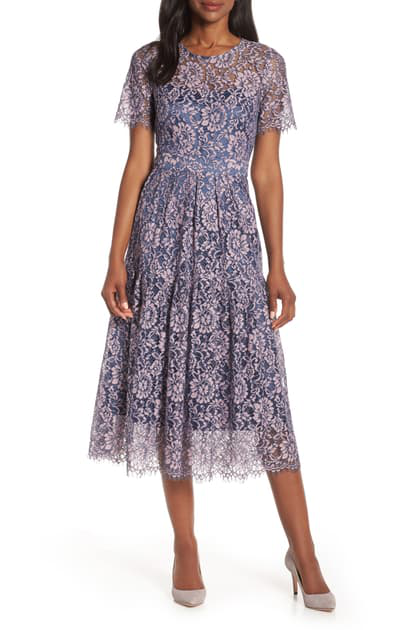 eliza j pink lace dress