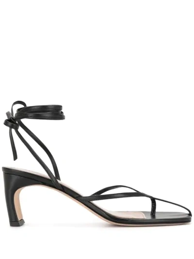 Elleme Women's Ficelle Slip On Strappy High-heel Sandals In Black