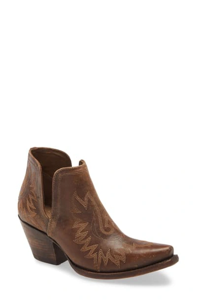 Ariat Dixon Bootie In Naturally Distressed Brown