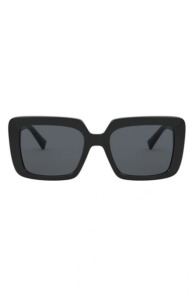 Versace Women's Square Sunglasses, 54mm In Black/gray