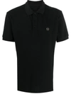 Philipp Plein Printed Polo Shirt In Black