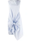 Jw Anderson Bow Detail Short Dress In Blue