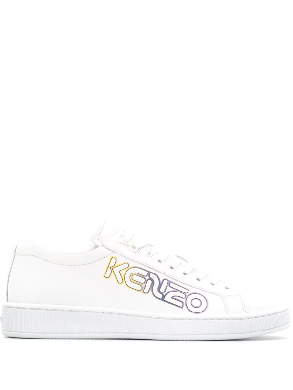 Kenzo Sneakers In White Leather | ModeSens