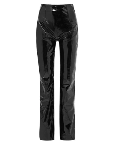 16arlington Patent-leather Straight-leg Trousers In Black