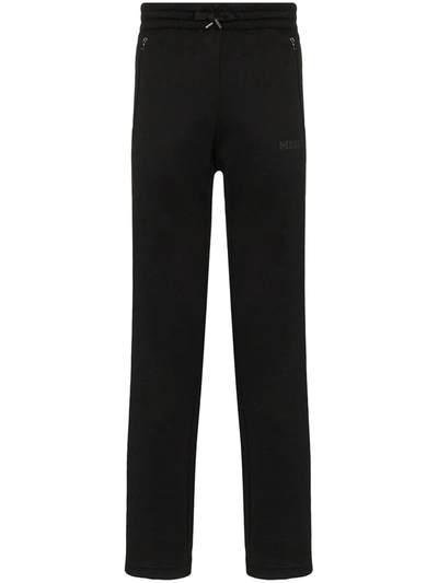 Missoni Embroidered Side Stripe Track Trousers In 黑色