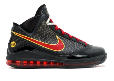 Pre-owned Nike Lebron 7 Fairfax Away (2020) In Black/varsity Red-varsity Maize